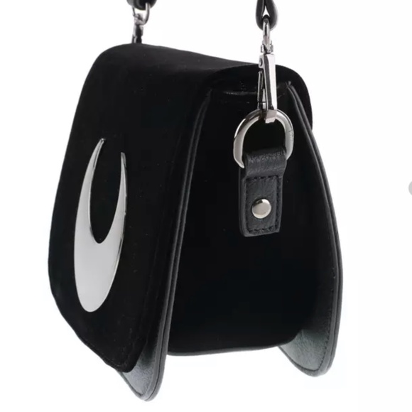 Killstar Callisto Crescent Moon Vegan Leather Faux Suede Purse Bag NEW WITH TAGS - Picture 3 of 4